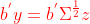 {\color{Red} b^{'}y=b^{'}\Sigma ^{\frac{1}{2}}z}