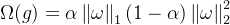 \Omega (g)=\alpha \left \| \omega \right \|_1(1-\alpha )\left \| \omega \right \|_{2}^{2}