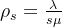 \small \rho_s=\frac{\lambda}{s\mu}