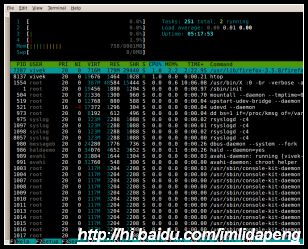 图3：htop - Interactive Linux / UNIX process viewer