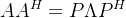 AA^{H}=P\Lambda P^{H}