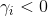 \gamma_i <0