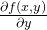 \frac{\partial f(x,y)}{\partial y}