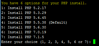 PHP版本