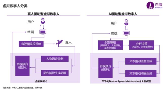 图1 虚拟数字人的分类-技术角度