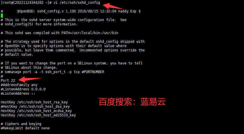 【超详细】Linux系统修改SSH端口教程_第2张图片