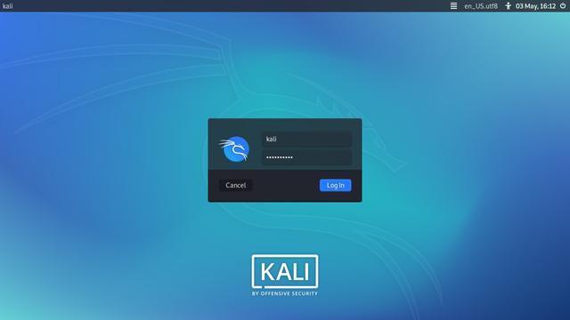 KDE Plasma 桌面的深色主题的登录界面