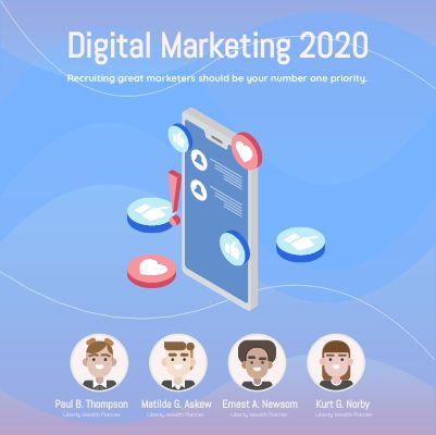 等轴图模板：Marketing Expert Promotion（由InfoART的等轴图标记创建）