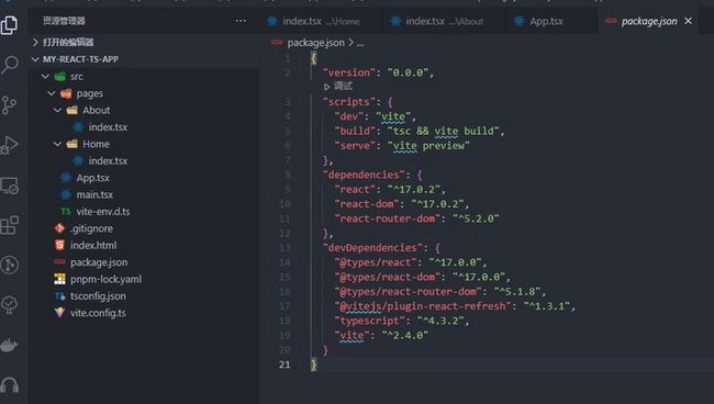 vite-react-app-1 Vite + React + TypeScript 构建标准化react应用_第4张图片