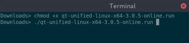 在Linux上，您需要使安装文件可执行并运行它