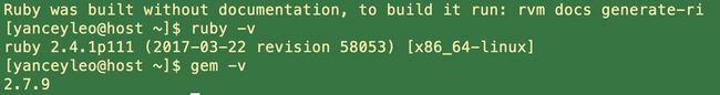 安装 ruby 成功