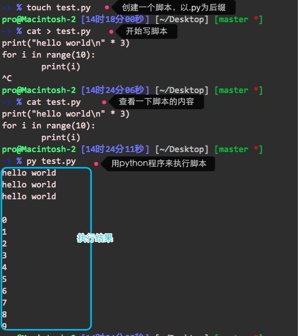 使用python程序来执行脚本