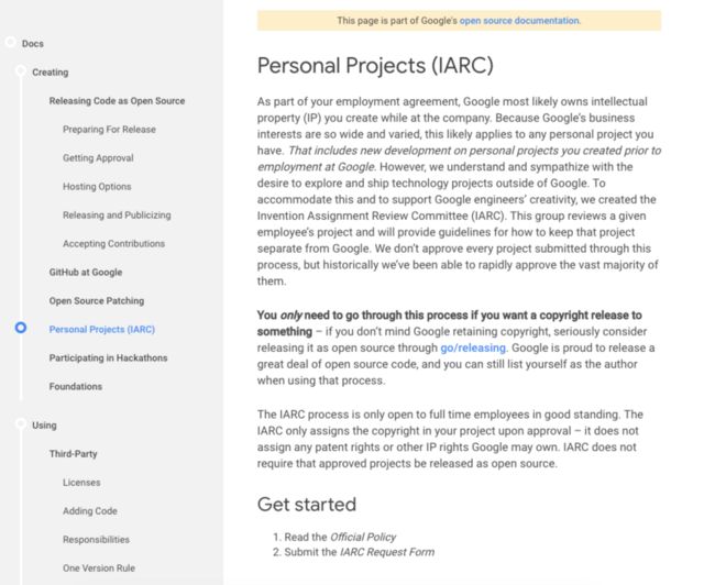 Personal Projects (IARC)