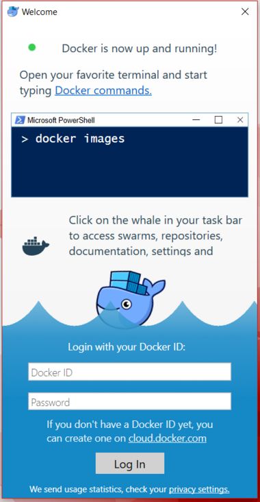 Docker欢迎画面