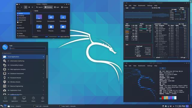 KDE Plasma 桌面的深色主题