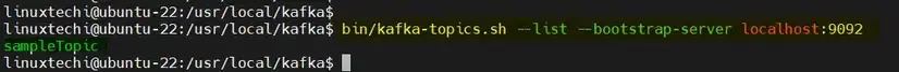 List-Kafka-Topic-Ubuntu