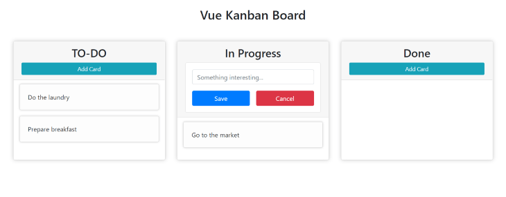 A Built Kanban Board