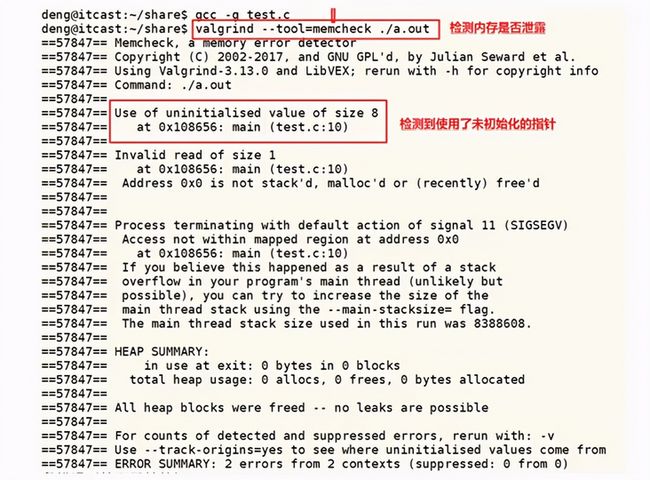 Linux系统下如何检测内存泄露？