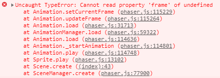 Cannot read property 'frame' of undefined