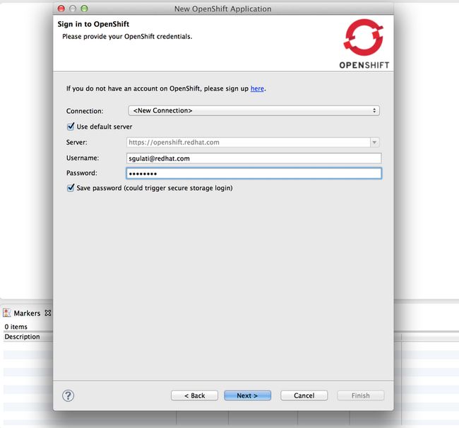 Signin OpenShift