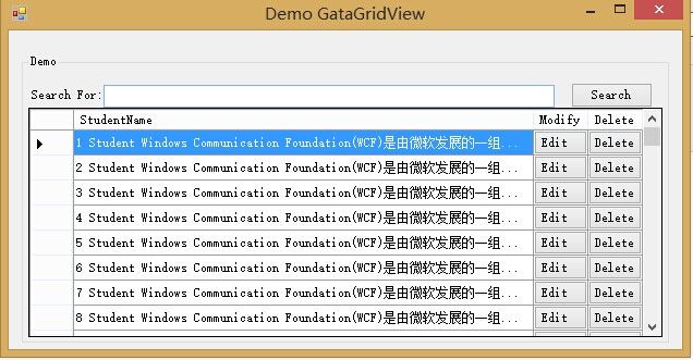 【Demo】Winform DataGridView 的基本用法。