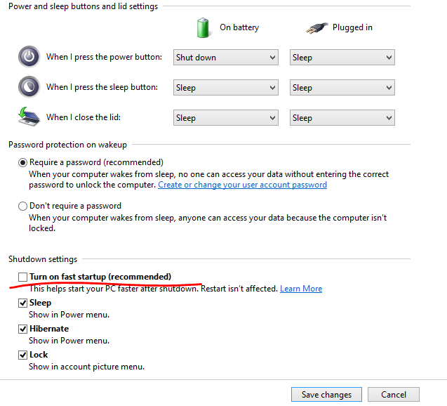 why does turn off button means hibernate on my win8