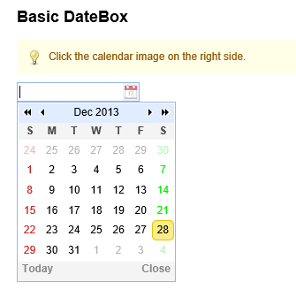 easyui源码翻译1.32--DateBox（日期输入框）