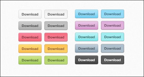 Incredible Sets of High Quality Website Buttons For Free in PSD Format