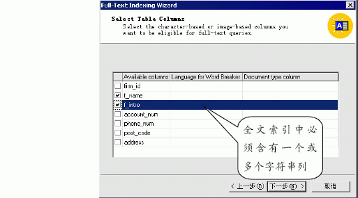 SQL Server 2000 的Standard Edition 和Enterprise Edition 版本提供了对表数据中字符串的复杂检索功能---全文检索（Full-Text Searches）。