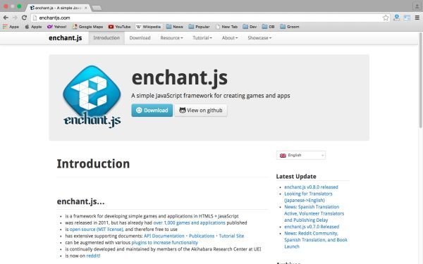 best HTML5 and javascript game engine libraries  enchantjs