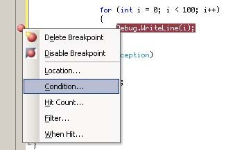 Breakpoint Condition Step 1