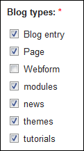 blog types