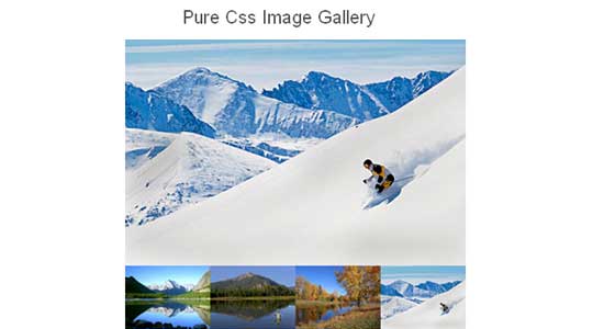 CSS Image Galleries