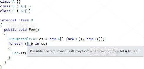 ReSharperLINQ nullness分析