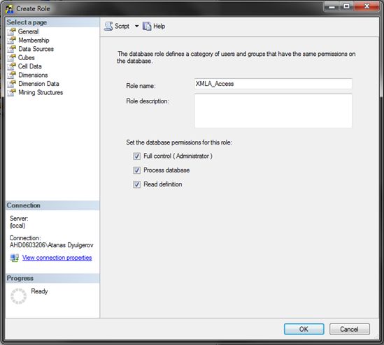 How to set up XMLA HTTP Access for SQL Server Analysis Service 2008 and access the Adventure Works 2008 from an DV