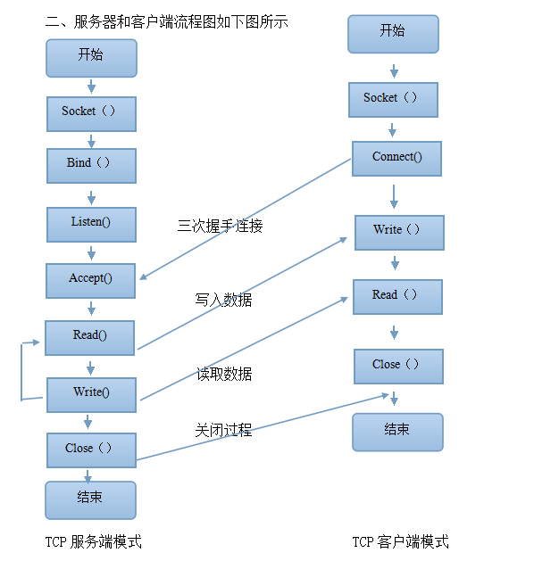 Linux下TCP网络编程与基于Windows下C#socket编程间通信