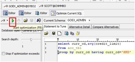 使用 Toad 实现 SQL 优化