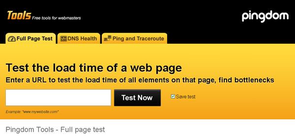 pingdom 18 Website Speed and Performance Checking Tools