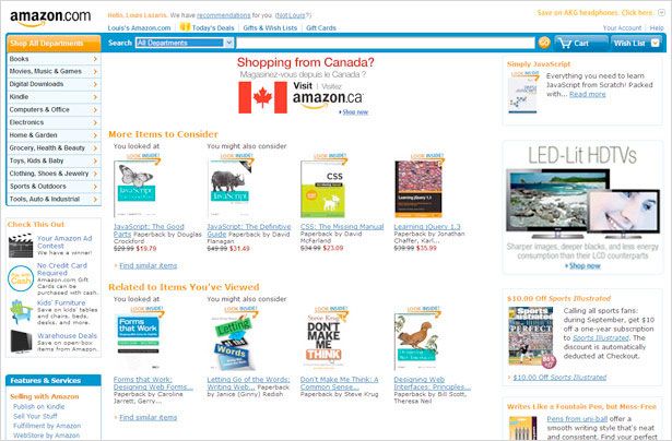 Amazon Home Page