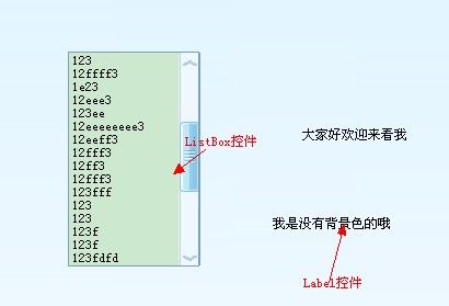 C#仿QQ皮肤－Label与ListBox 控件实现----寻求滚动条的解决方案