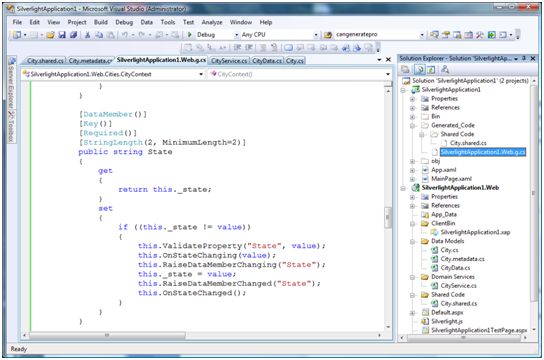 ：Silverlight客户端代码如何生成的----MS RIA Services Framework白皮书简译