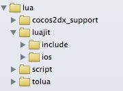 为cocos2d-x项目增加Lua支持