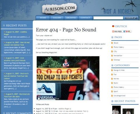 404 Error Page Example