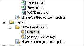 JQuey 调用SharePoint 2010 WCF服务 二