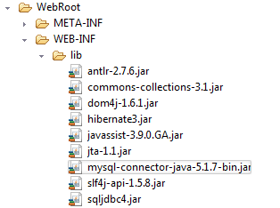 hibernate简单连接mysql数据库配置