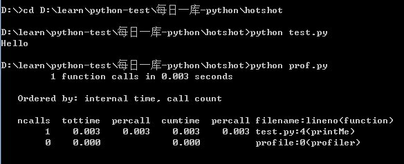 [python每日一库]——hotshot