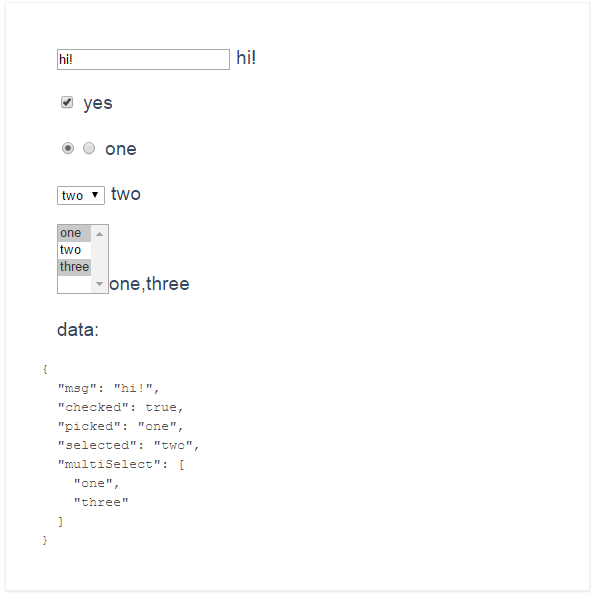 VUE.JS学习笔记（v-model、Handling Forms）