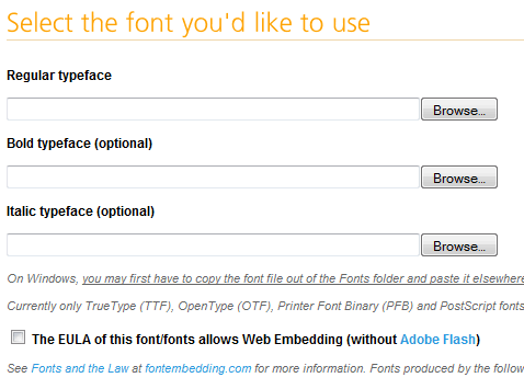 使用Cufon技术实现Web自定义字体