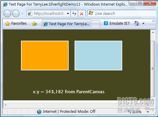 （4）：Silverlight 2 鼠标事件处理