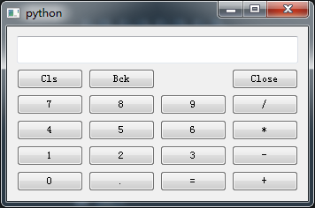 Pyqt QTabWidget 简单的计算器集合